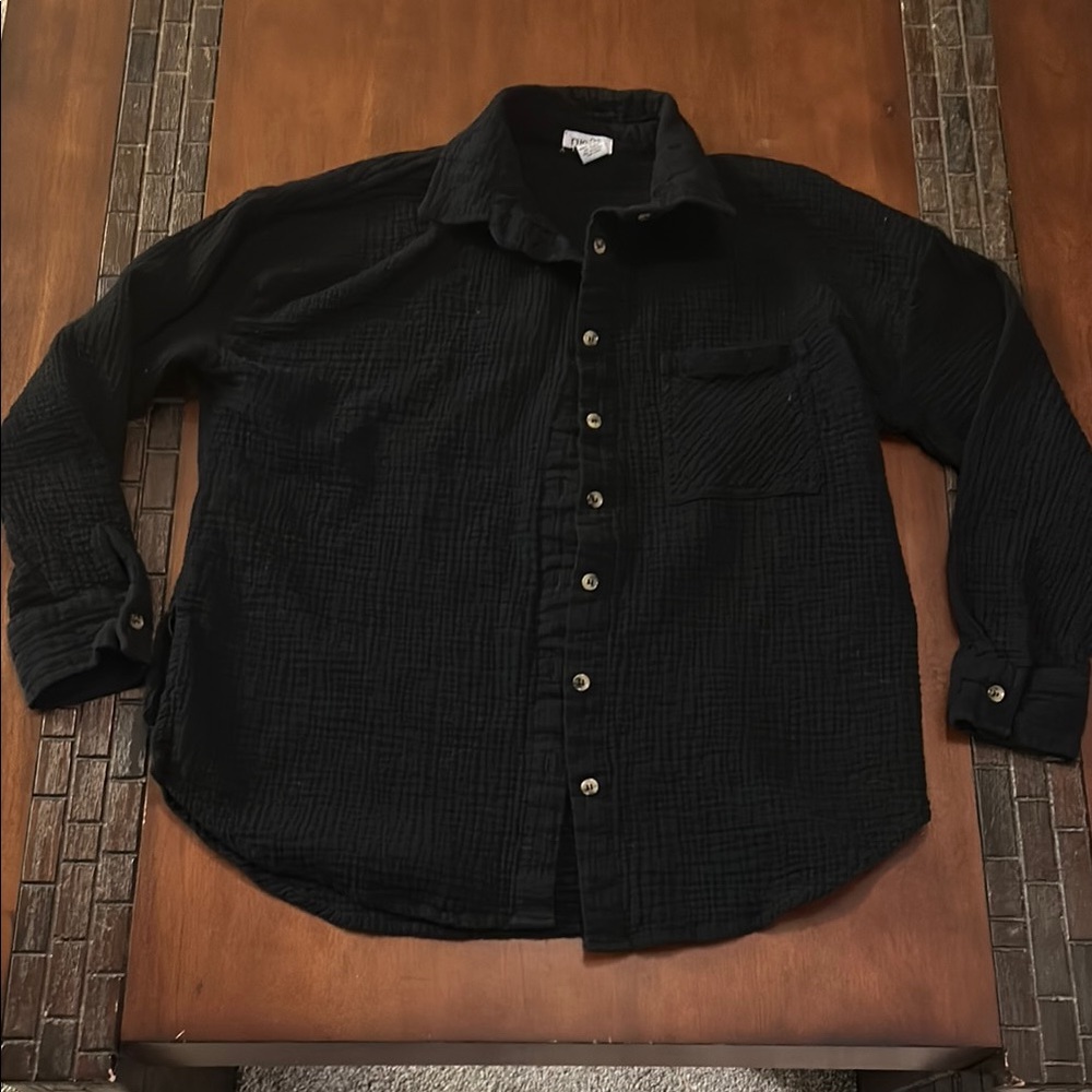 Black Button-Up Shirt